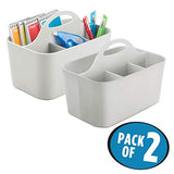 mDesign Small Office Storage Organizer Utility Tote Caddy Holder