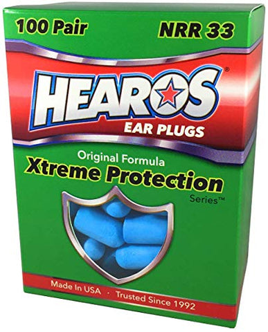 HEAROS Xtreme Foam Earplugs