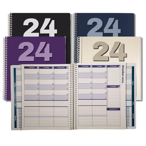 Order Out Of Chaos 2024-25 Academic Planner, Daily, Weekly & Monthly Time Management School Agenda, Size 8.5x8.25 (Midnight)