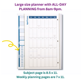 2024-25 Academic Planner: A Tool For Time Management® *NEW* (8.5x11) With ALL DAY Planning