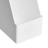 AmazonBasics Plastic Desk Organizer - Magazine Rack, White, 2-Pack