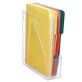 mDesign Plastic Slim Vertical File Folder