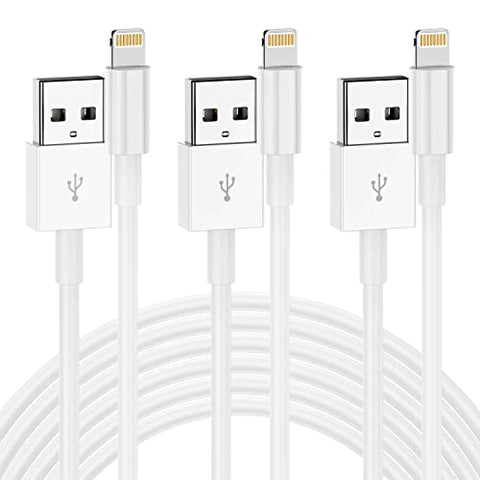 Apple MFI Certified iPhone Charger Cable 10 Ft, 3Pack Extra Long USB to Lightning Cable