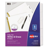 Avery Big Tab Write-On Dividers, 5-Tab Set