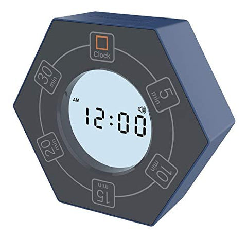 Hexagon Rotating Productivity Timer with Clock