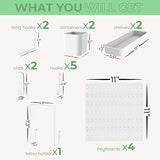 Pegboard Combination Kit with 4 Pegboards and 14 Accessories
