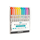Zebra Pen Mildliner Double Ended Highlighter Set, 10-Pack