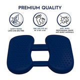 Bouncyband Wiggle Feet, Dark Blue, 12” x 15” x 2.5” – Foot Fidget Cushion, Sensory and ADHD Tools Can Help You Stay on Task Longer - Alleviate Anxiety/Stress, Hyperactivity and Boredom