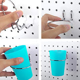 Pegboard Bins with Rings, Hooks and Pegboard Cups