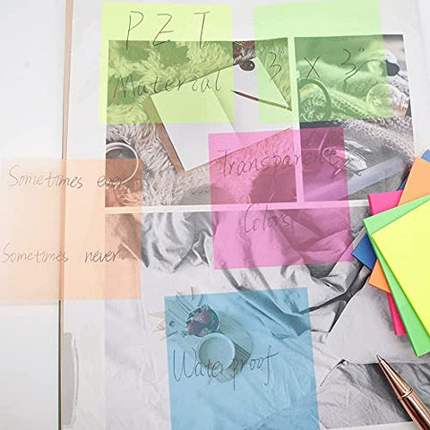 Plastic Transparent Sticky Notes 3X3 Inch Pads Waterproof Self-Adhesive,  MIX at Rs 699/piece in Indore