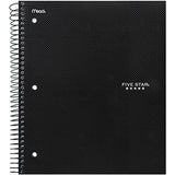 Five Star Rich Spiral 1 Subject Notebooks ,College Ruled with Moveable Tabbed Dividers