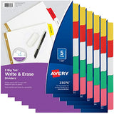 Avery 5-Tab Binder Dividers - write & erase