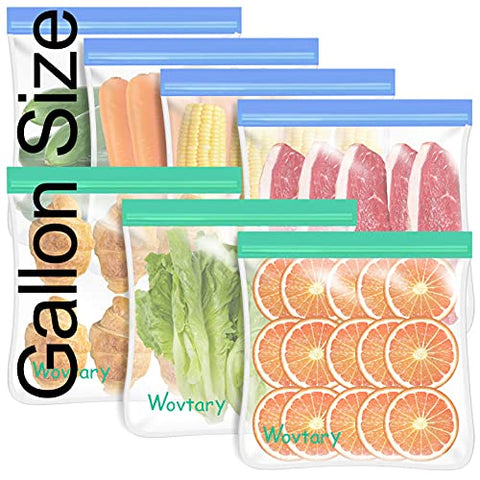 Honest Goods 7-Piece Silicone Food Storage Bags (Multi Color)