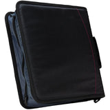 Case-it Mighty Zip Tab 3-Inch Zipper Binder, Black, D-146-BLK