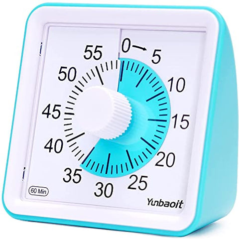 Visual Timer,60 Minute Kids Timer,3 Inch Countdown Timer,silent