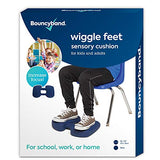 Bouncyband Wiggle Feet, Dark Blue, 12” x 15” x 2.5” – Foot Fidget Cushion, Sensory and ADHD Tools Can Help You Stay on Task Longer - Alleviate Anxiety/Stress, Hyperactivity and Boredom