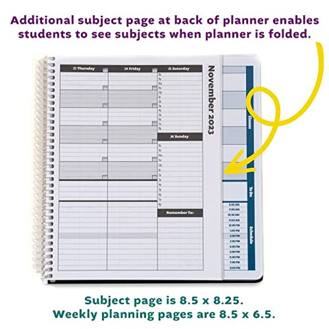  Order Out Of Chaos 2023-2024 Academic Planner, Daily, Weekly &  Monthly Time Management School Agenda, Size 8.5x8.25 (July 2023-June 2024),  Black/White : Office Products