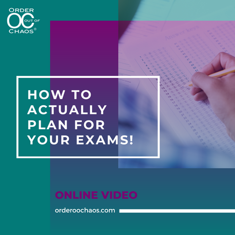 ONLINE VIDEO: How To Actually Plan For Your Exams!